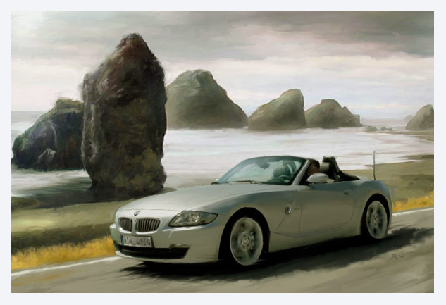Kunstdruck - BMW Z4