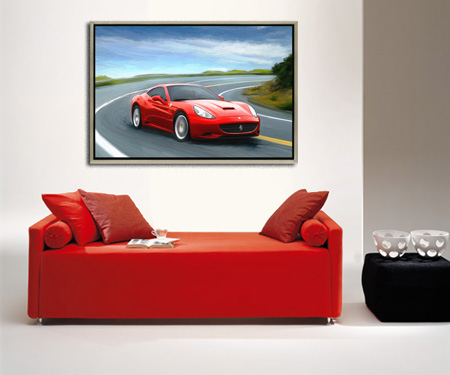 Kunstdruck - Poster Ferrari California 2008