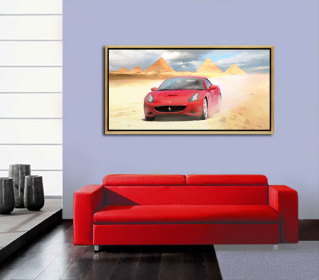 Kunstdruck - Poster Ferrari California no2