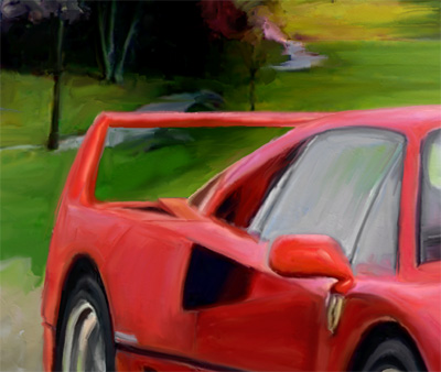 Kunstdruck Ferrari F40