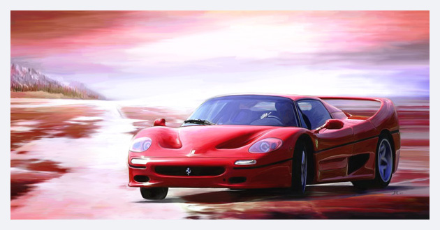 Kunstdruck - Ferrari F50