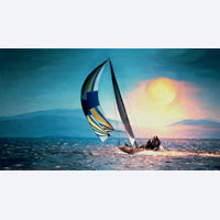 Kunstdruck Segeln - sailing no14