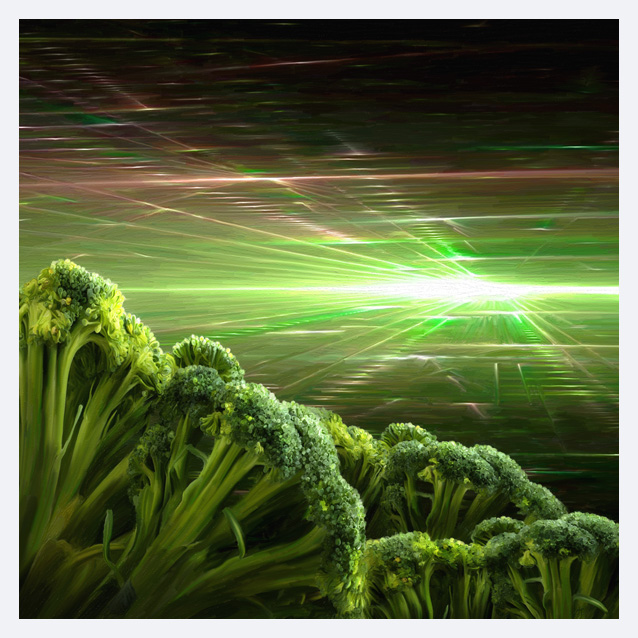 Kunstdruck - Poster - space broccoli