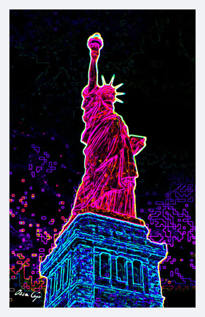 Kunstdruck - Poster - Statue of Liberty no1