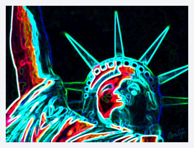 Kunstdruck - Statue of Liberty no3