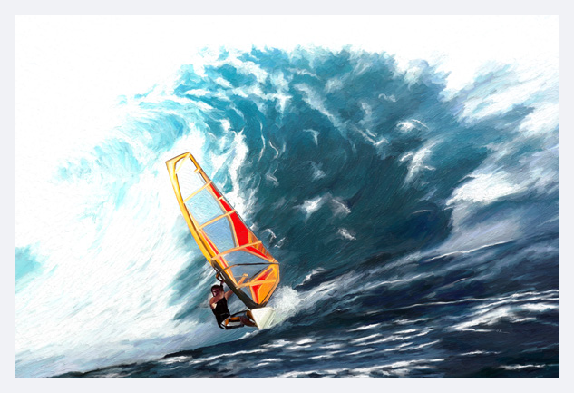 Kunstdruck - Poster surfing no7