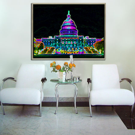 Kunstdruck - Poster - Washington Capitol